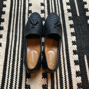 Nordstrom Made in Italy Black Tassel Loafer Shoe